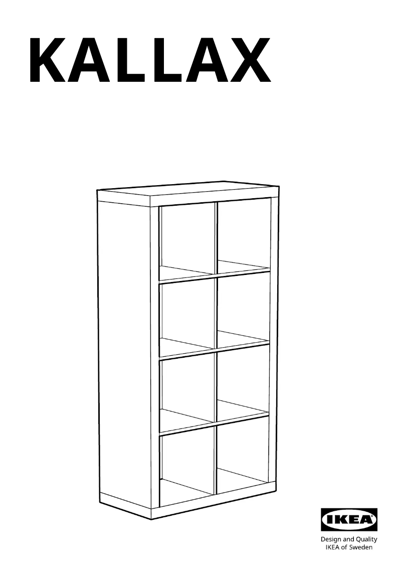 Imagen de la primera página del manual del dispositivo KALLAX 802.758.87