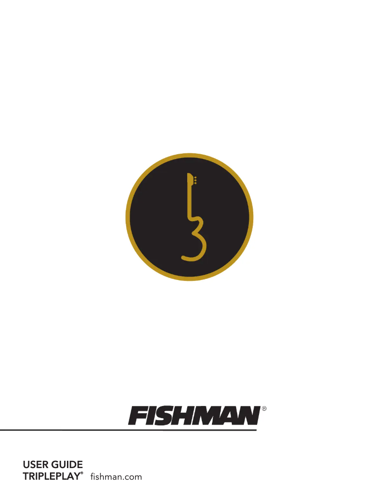 Page 1 de la notice Manuel utilisateur Fishman TriplePlay