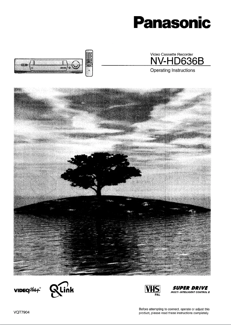 Page 1 de la notice Manuel utilisateur Panasonic NV-HD636B