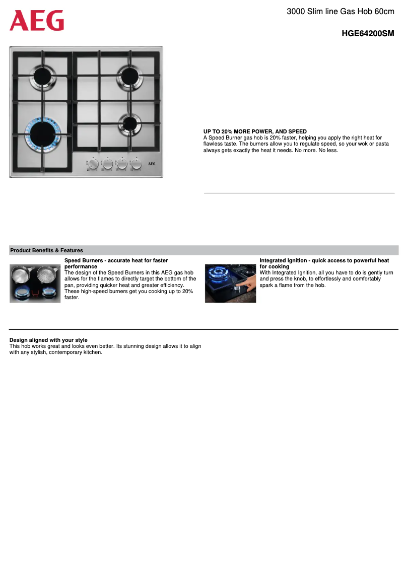 Image de la première page du manuel de l'appareil HGE64200SM