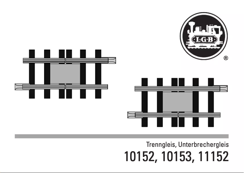 Page n°1 - Manuel utilisateur LGB 11152