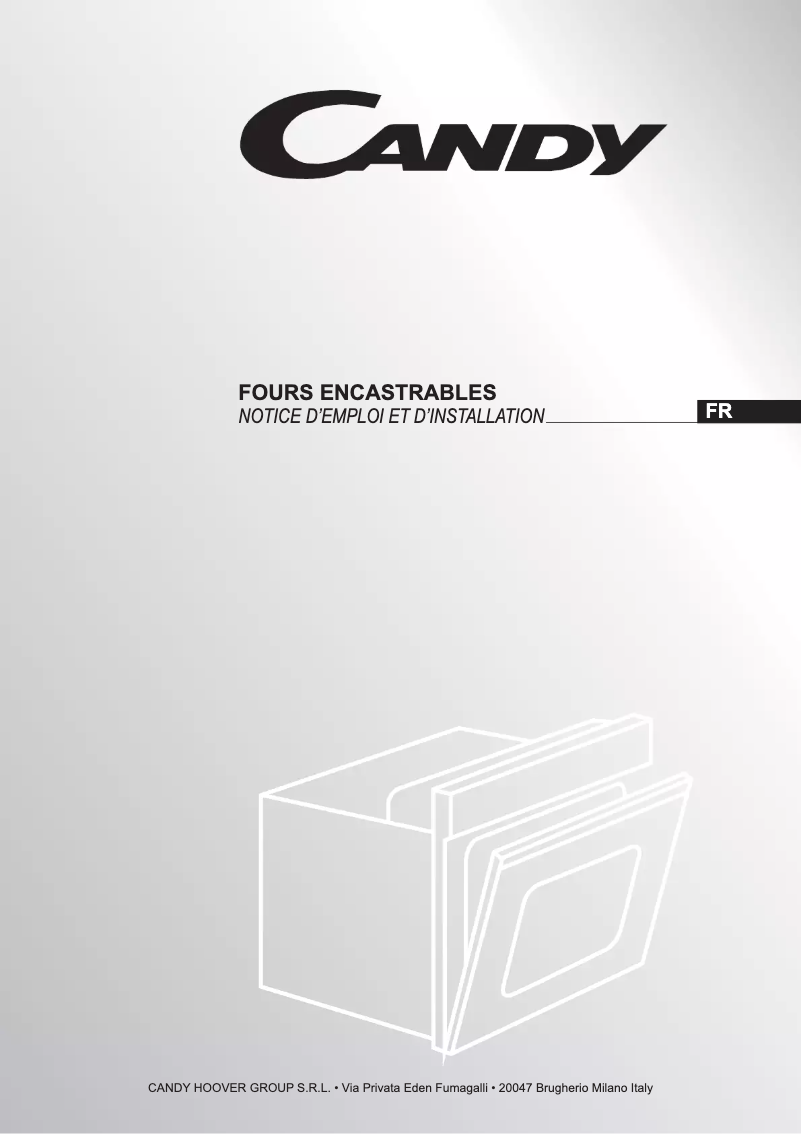 Page n°1 - Manuel utilisateur Candy FCLS605X/E
