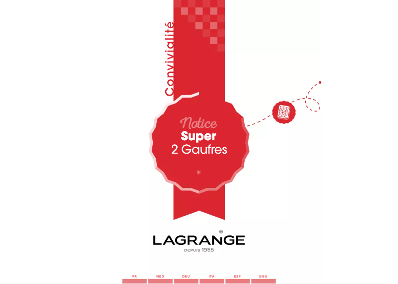 Page n°1 - Manuel utilisateur Lagrange Super 2 Gaufres