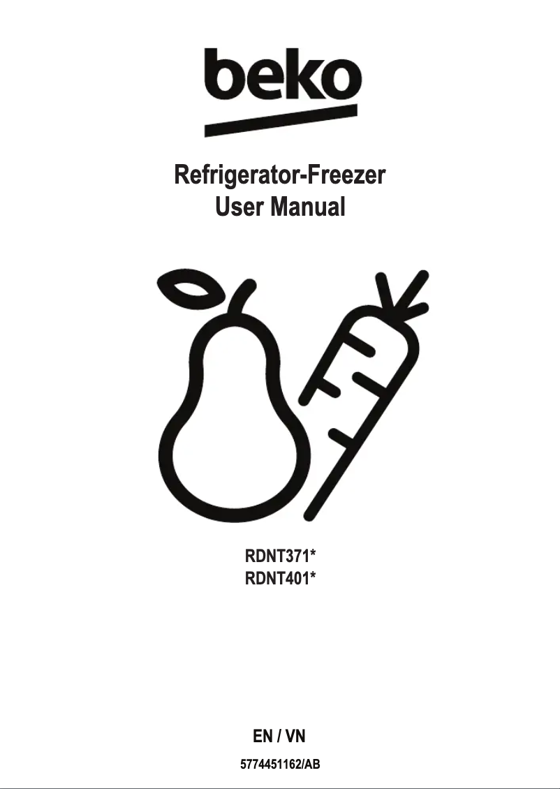 Image de la première page du manuel de l'appareil RDNT401I50VDHFSU