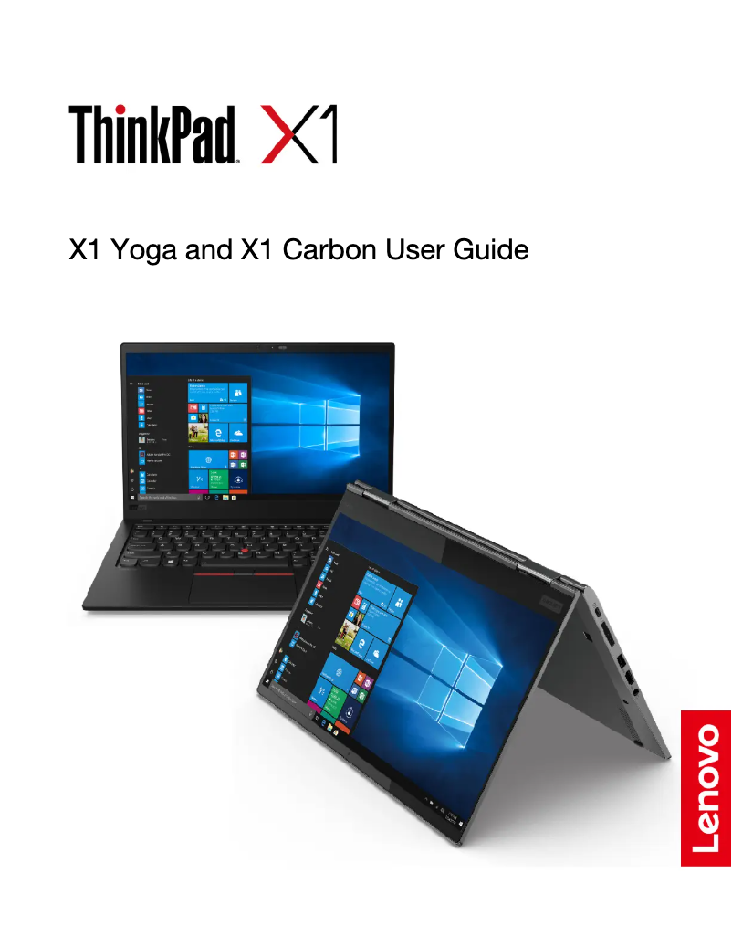 Image de la première page du manuel de l'appareil Thinkpad X1 Carbon G7
