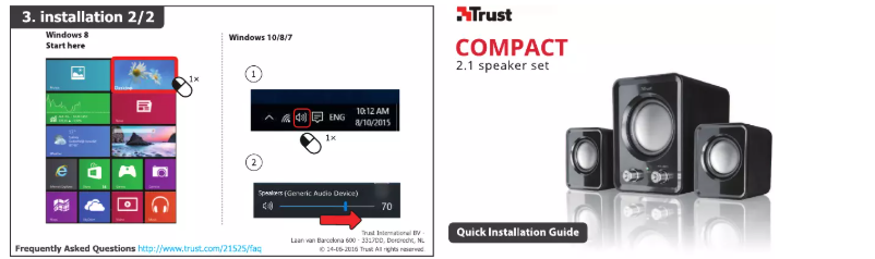 Page n°1 - Manuel utilisateur Trust Ziva Compact 2.1