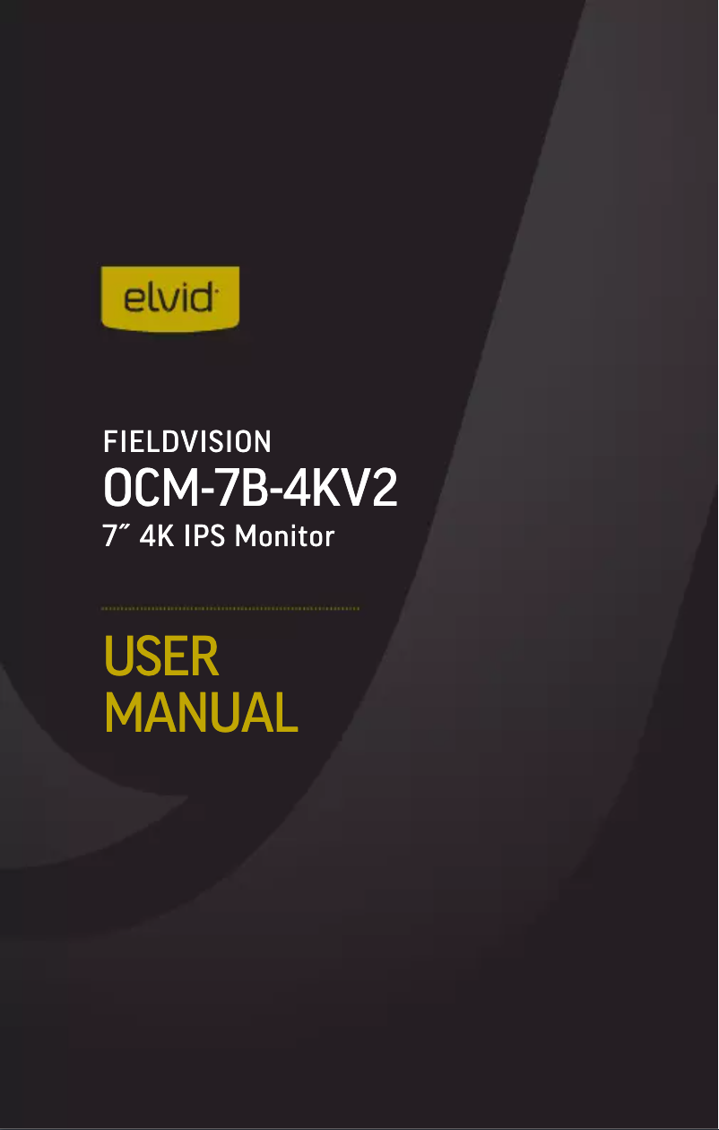 Image de la première page du manuel de l'appareil FieldVision OCM-7B-4KV2