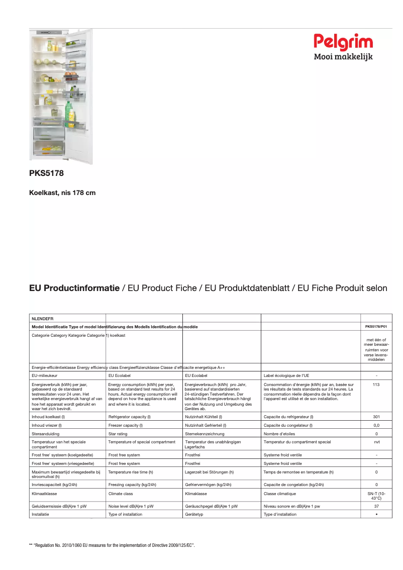 Image de la première page du manuel de l'appareil PKS5178