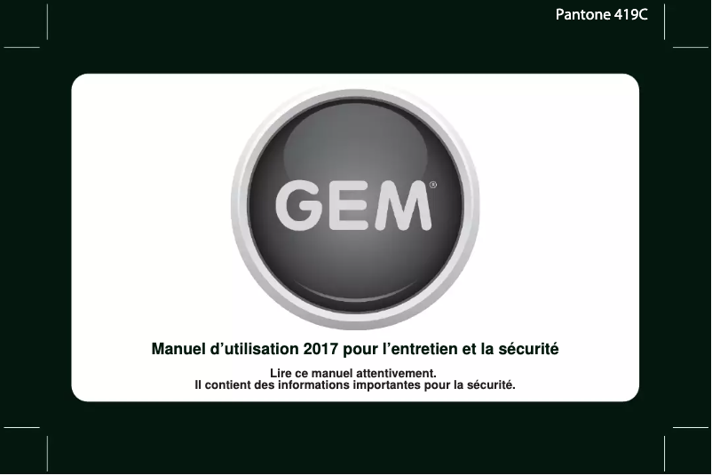 Image de la première page du manuel de l'appareil eLXD (2017)