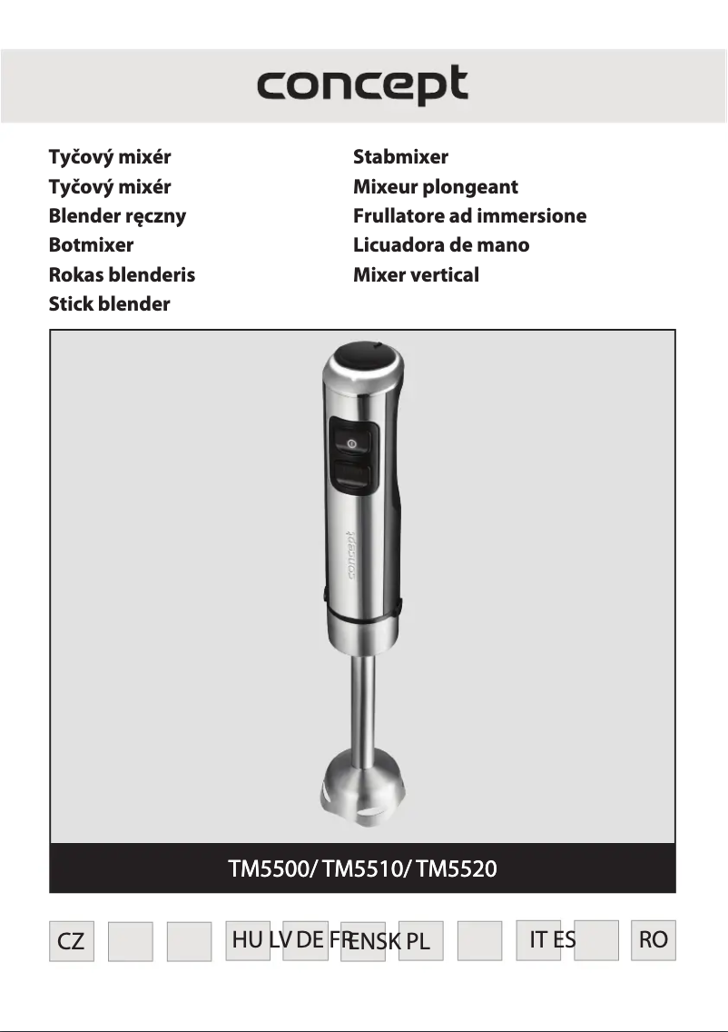 Page 1 de la notice Manuel utilisateur Concept TM5510
