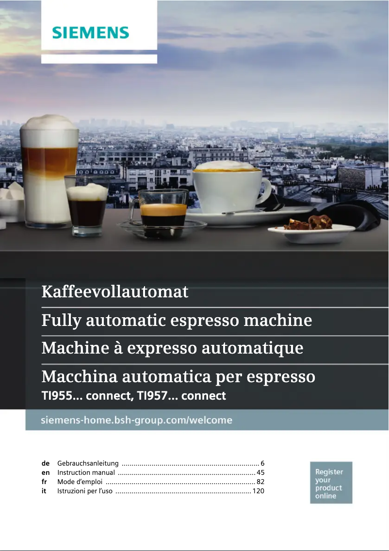 Page n°1 - Manuel d'utilisation et d'entretien Siemens TI9575X9DE