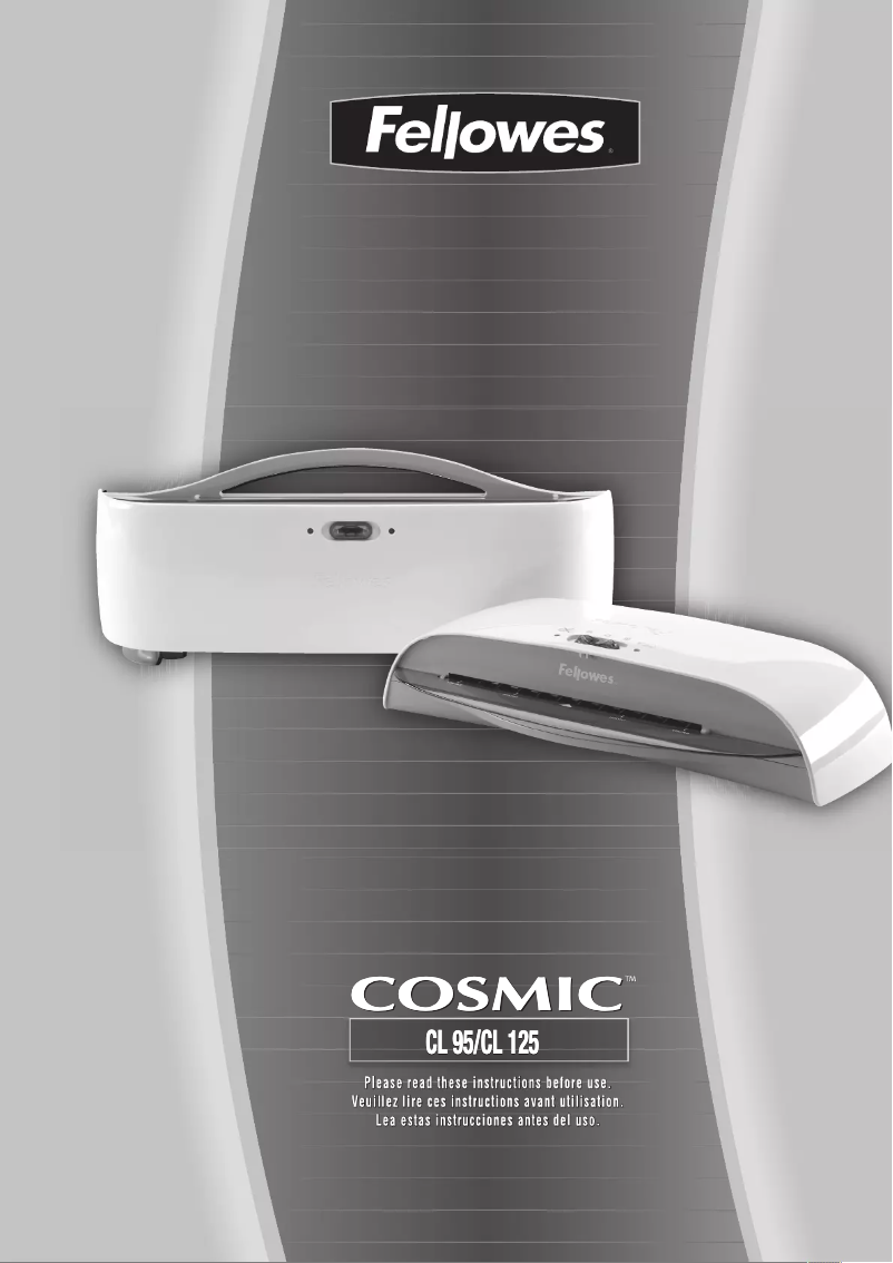 Page n°1 - Manuel utilisateur Fellowes Cosmic CL-125