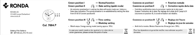 Image de la première page du manuel de l'appareil Equus