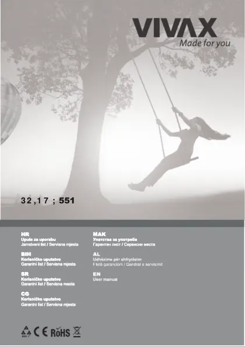 Page n°1 - Manuel utilisateur Vivax Point X551