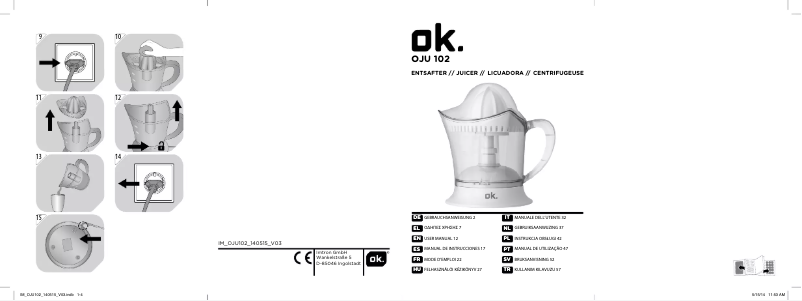 Image de la première page du manuel de l'appareil OJU 102