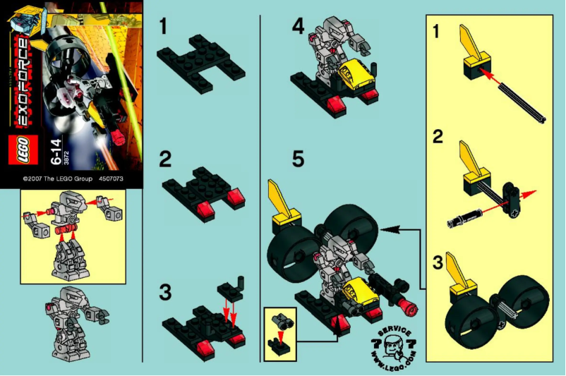 Page 1 de la notice Manuel utilisateur Lego Robo Chopper