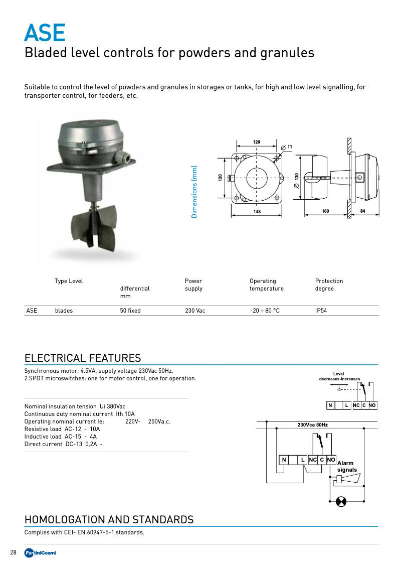 Page 1 de la notice Manuel utilisateur Fantini Cosmi ASE