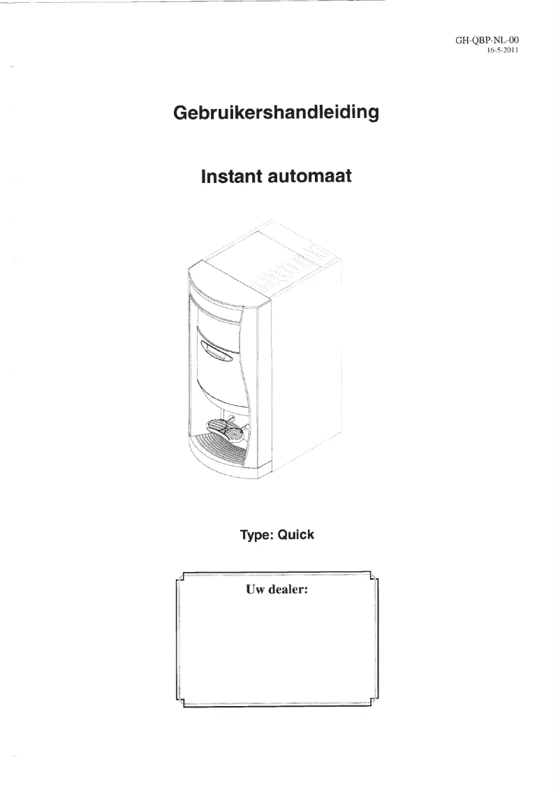 Page n°1 - Manuel utilisateur Veromatic Quick