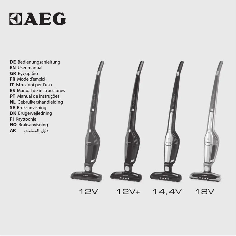 Page 1 de la notice Manuel utilisateur AEG Ergorapido AG3003