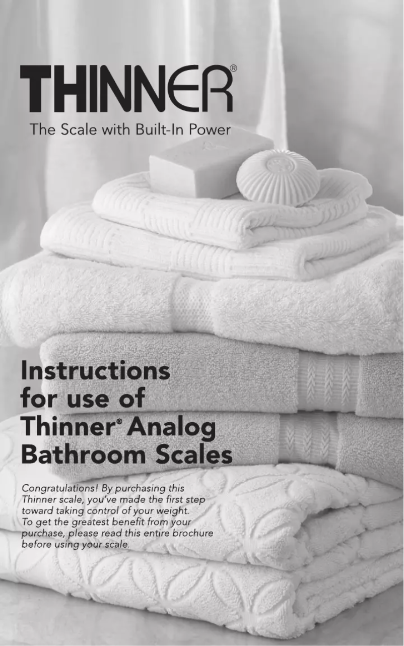 Page 1 de la notice Manuel utilisateur Thinner TH101