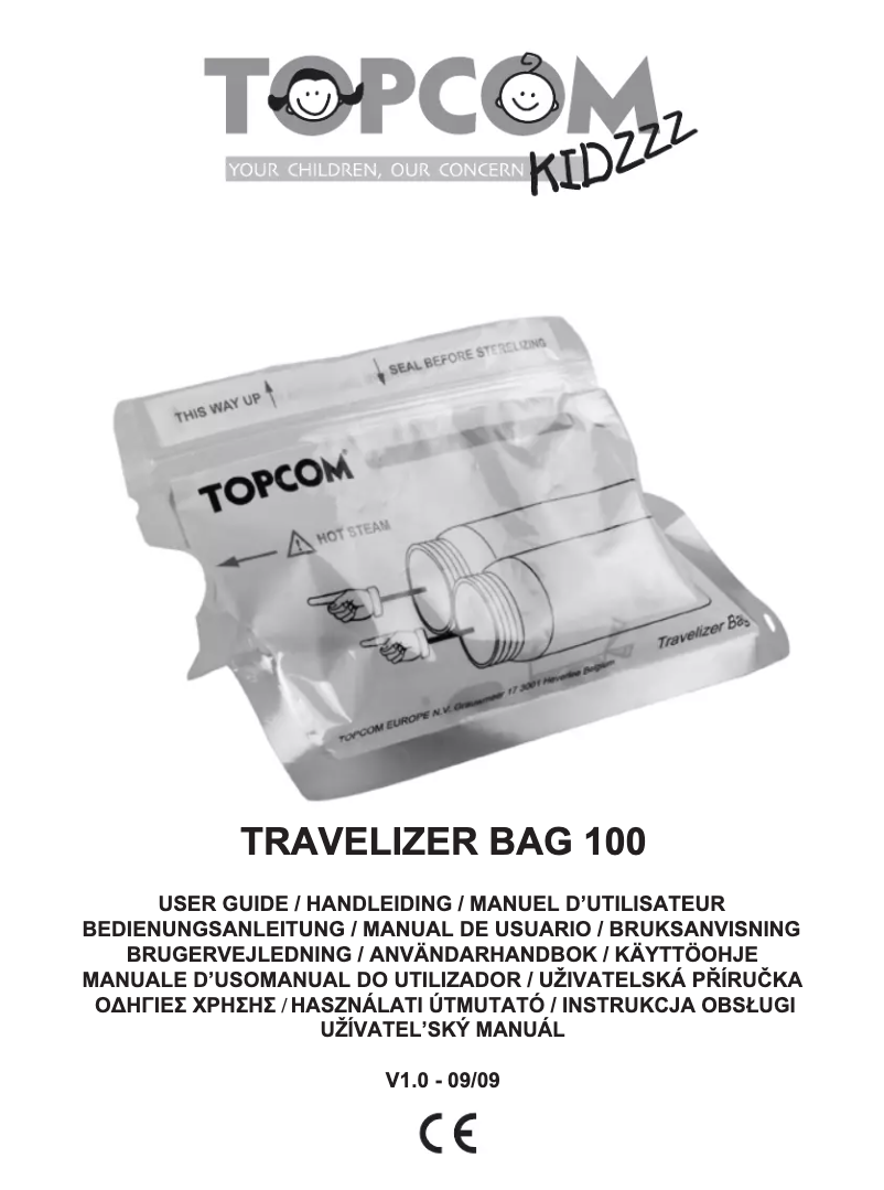 Image de la première page du manuel de l'appareil Travelizer Bag 100