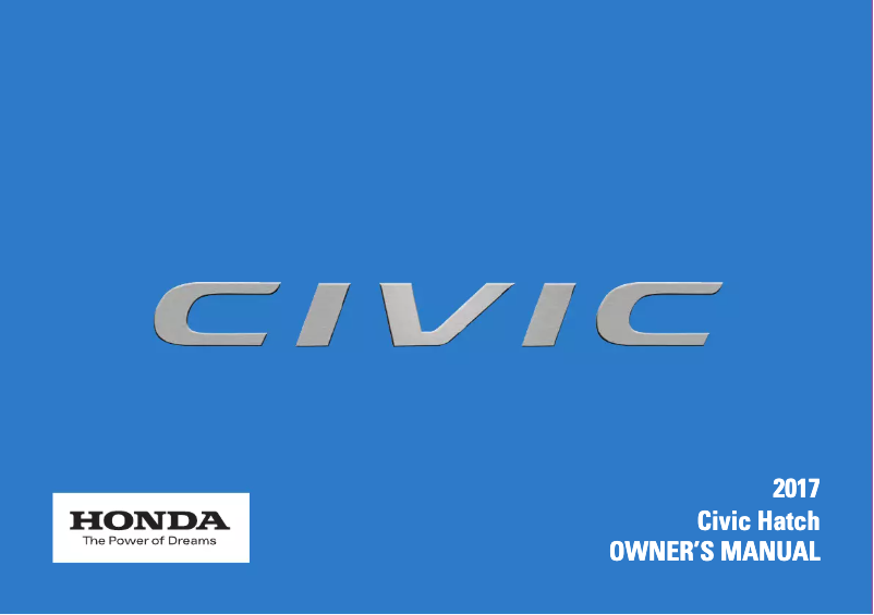 Página 1 del manual Manual de usuario Honda Civic Sedan (2017)
