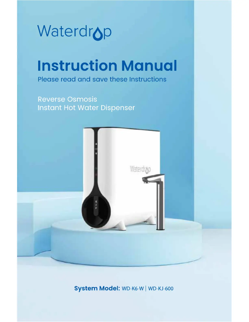 Página 1 del manual Manual de usuario Waterdrop WD-K6-W