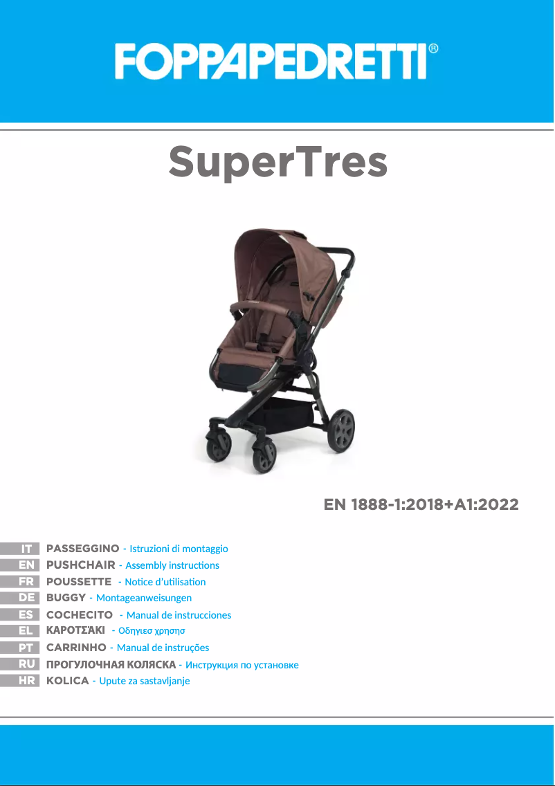 Image de la première page du manuel de l'appareil SuperTres