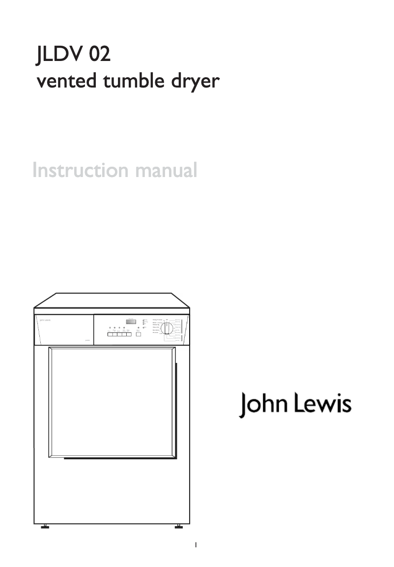 Page n°1 - Manuel utilisateur John Lewis JLDV 02