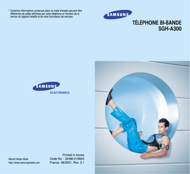 Page n°1 - Manuel utilisateur Samsung SGH-A300