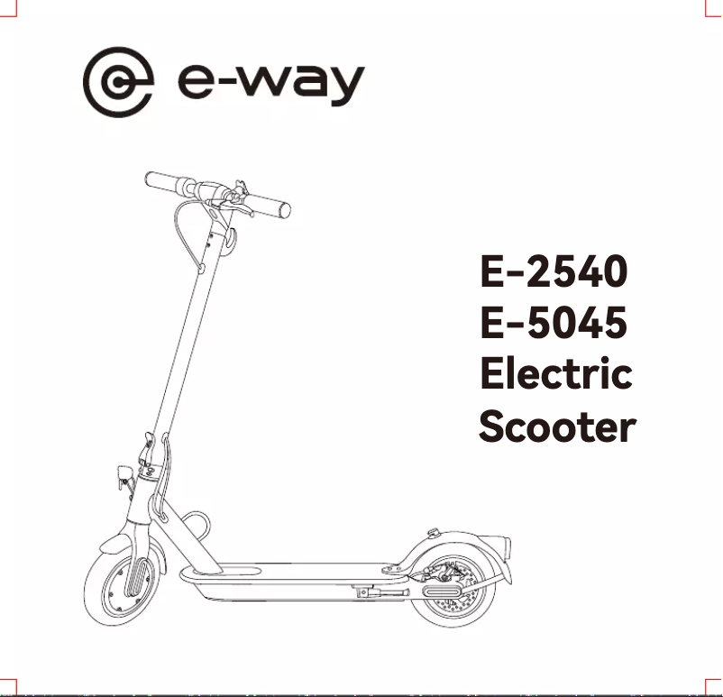 Página 1 del manual Manual de usuario E-way E-5045
