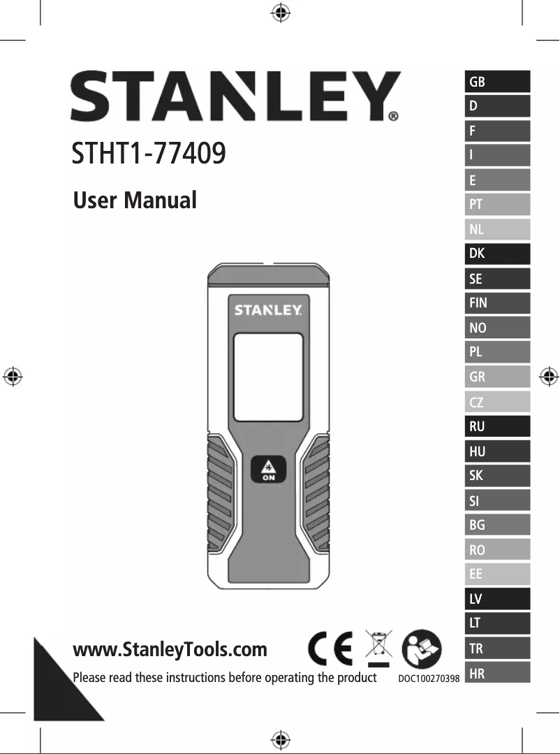 Image de la première page du manuel de l'appareil TLM50