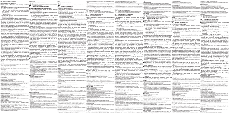 Page 1 de la notice Manuel utilisateur Tefal Ultracompact Sandwich SM1555