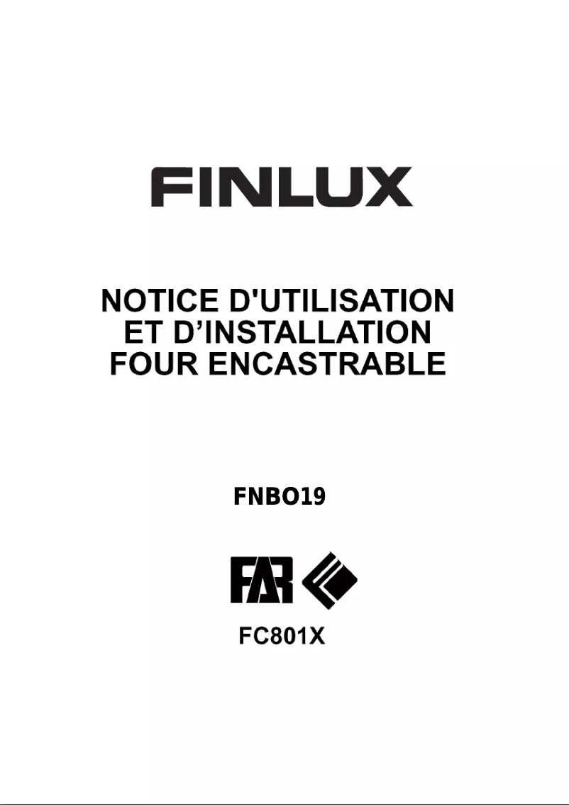 Page n°1 - Manuel utilisateur Finlux FNBO19