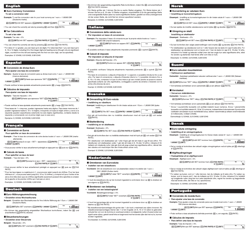 Image de la première page du manuel de l'appareil SL-320TER+
