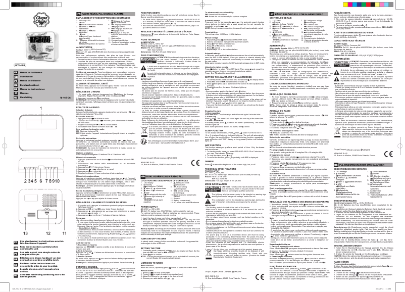 Page n°1 - Manuel utilisateur Muse M-165 CC