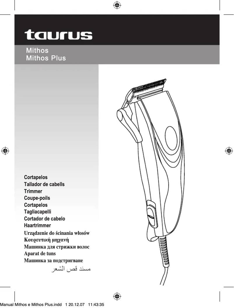 Página 1 del manual Manual de usuario Taurus Mithos plus