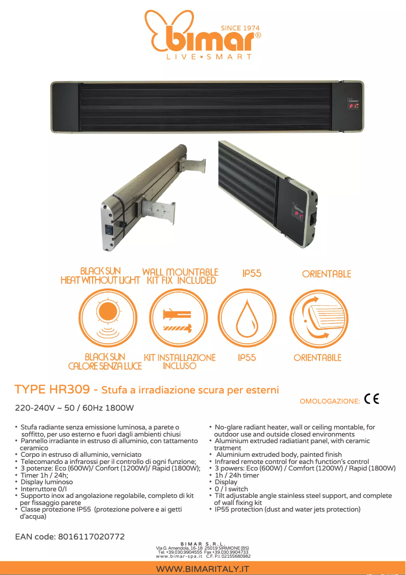 Image de la première page du manuel de l'appareil HR309