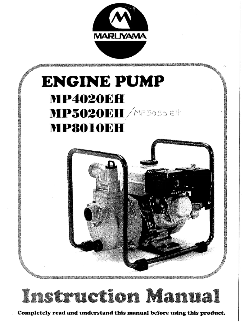 Page 1 de la notice Manuel utilisateur Maruyama MP8010EH