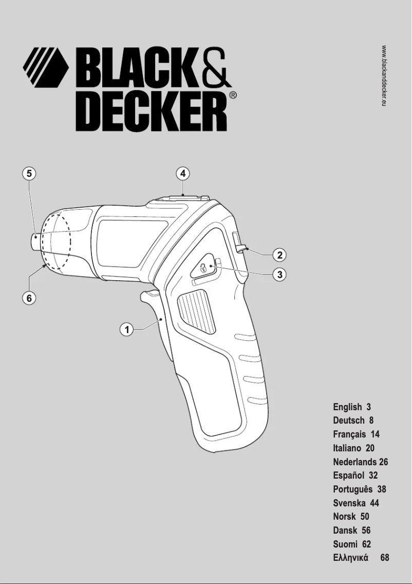 Page 1 de la notice Manuel utilisateur Black & Decker PLR36NC