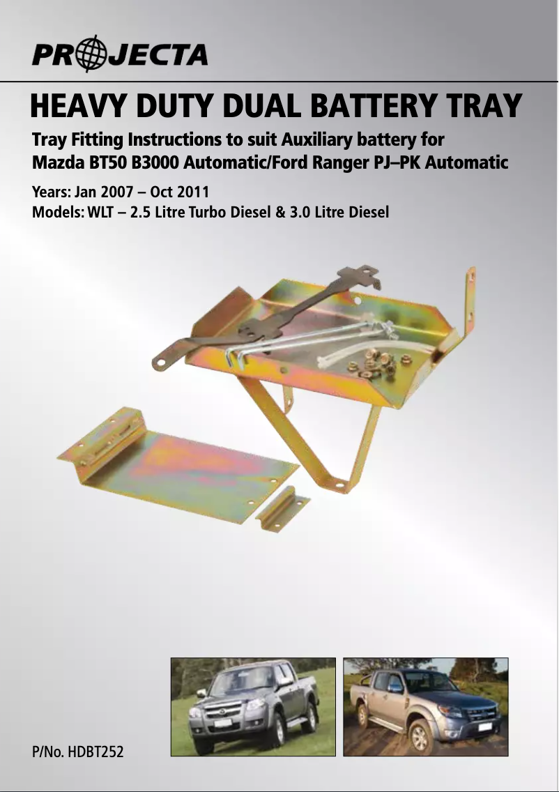 Image de la première page du manuel de l'appareil HDBT252