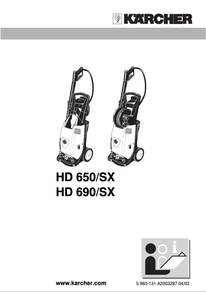 Página 1 del manual Manual de usuario Kärcher HD 650/SX