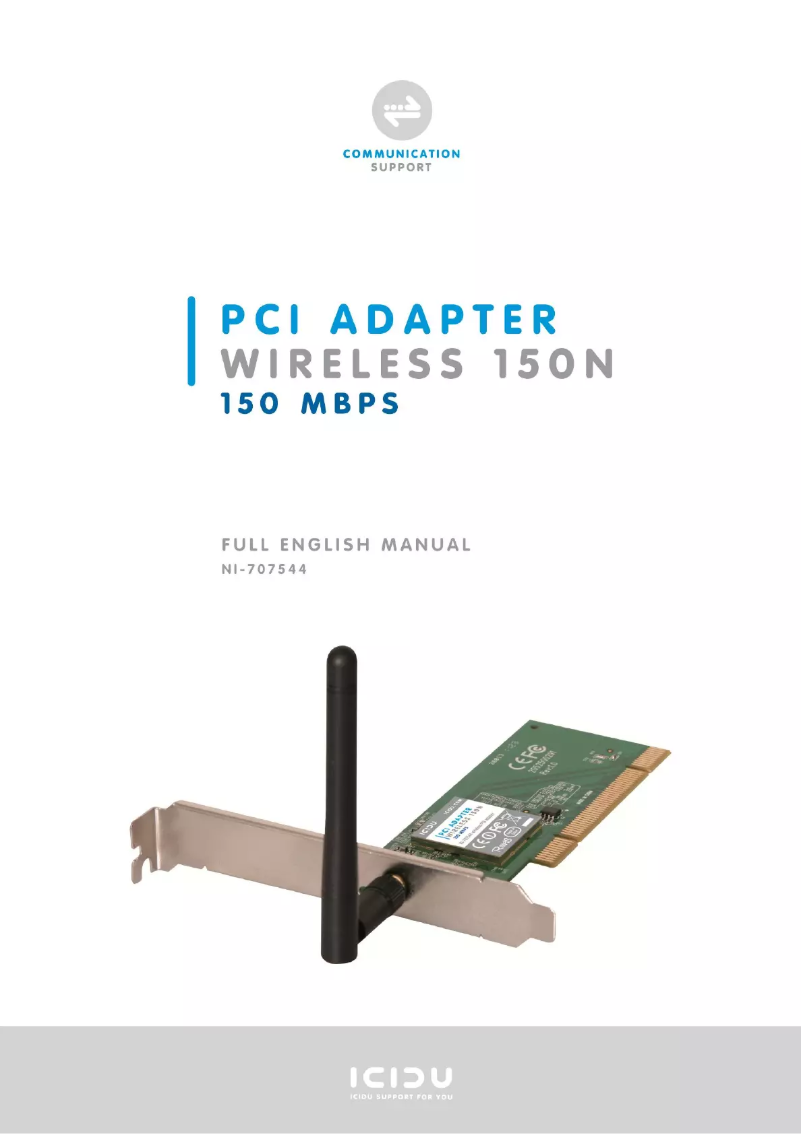 Imagen de la primera página del manual del dispositivo NI-707544