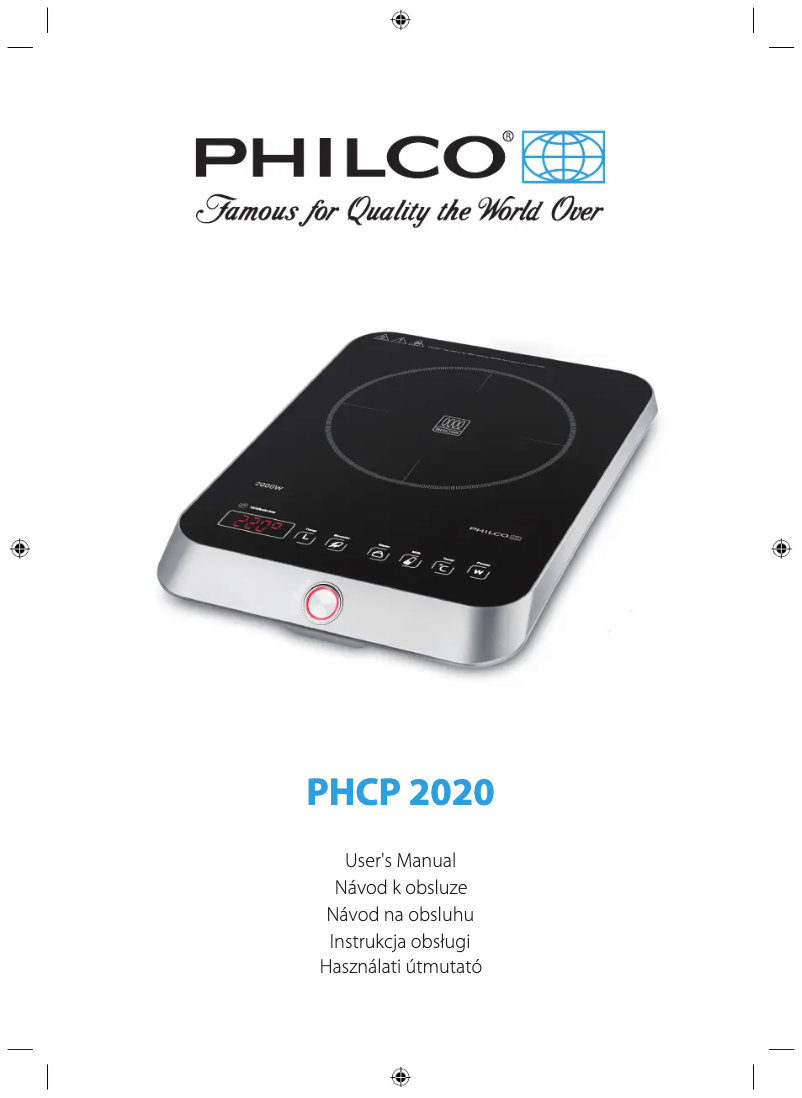 Page n°1 - Manuel utilisateur Philco PHCP 2020