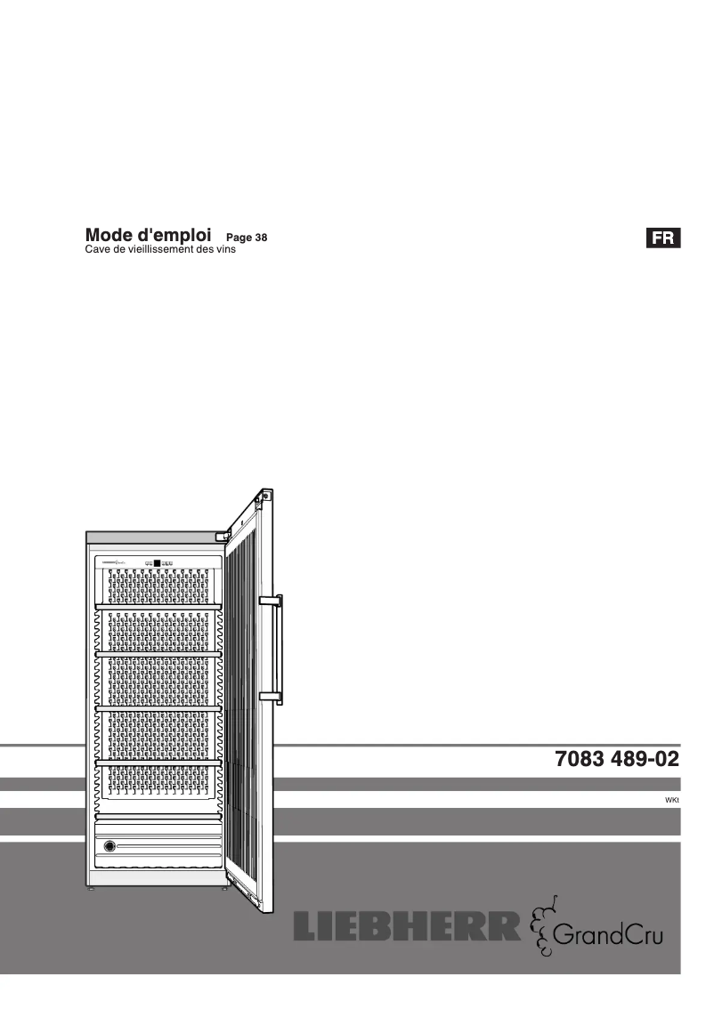 Page 1 de la notice Manuel utilisateur Liebherr WKT 4551
