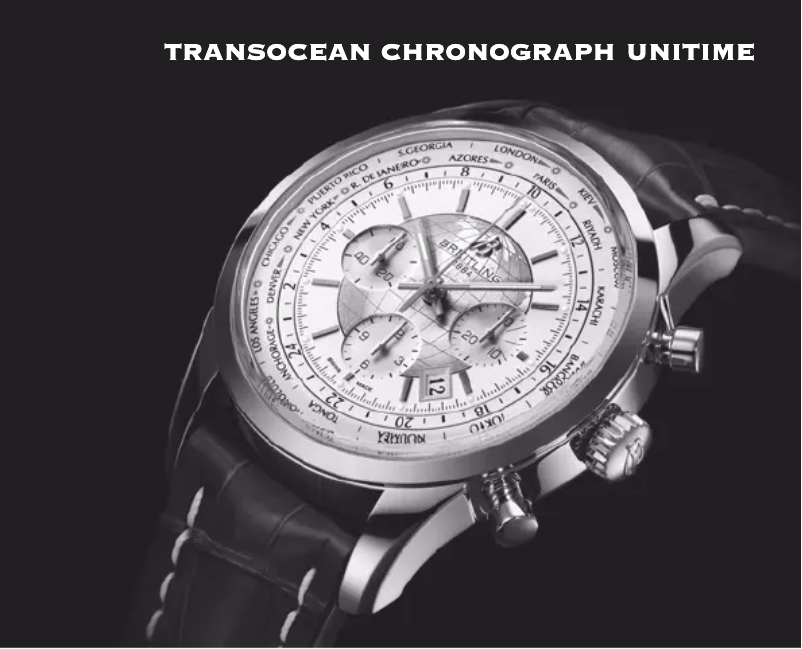 Page 1 de la notice Manuel utilisateur Breitling Transocean Chronograph Unitime