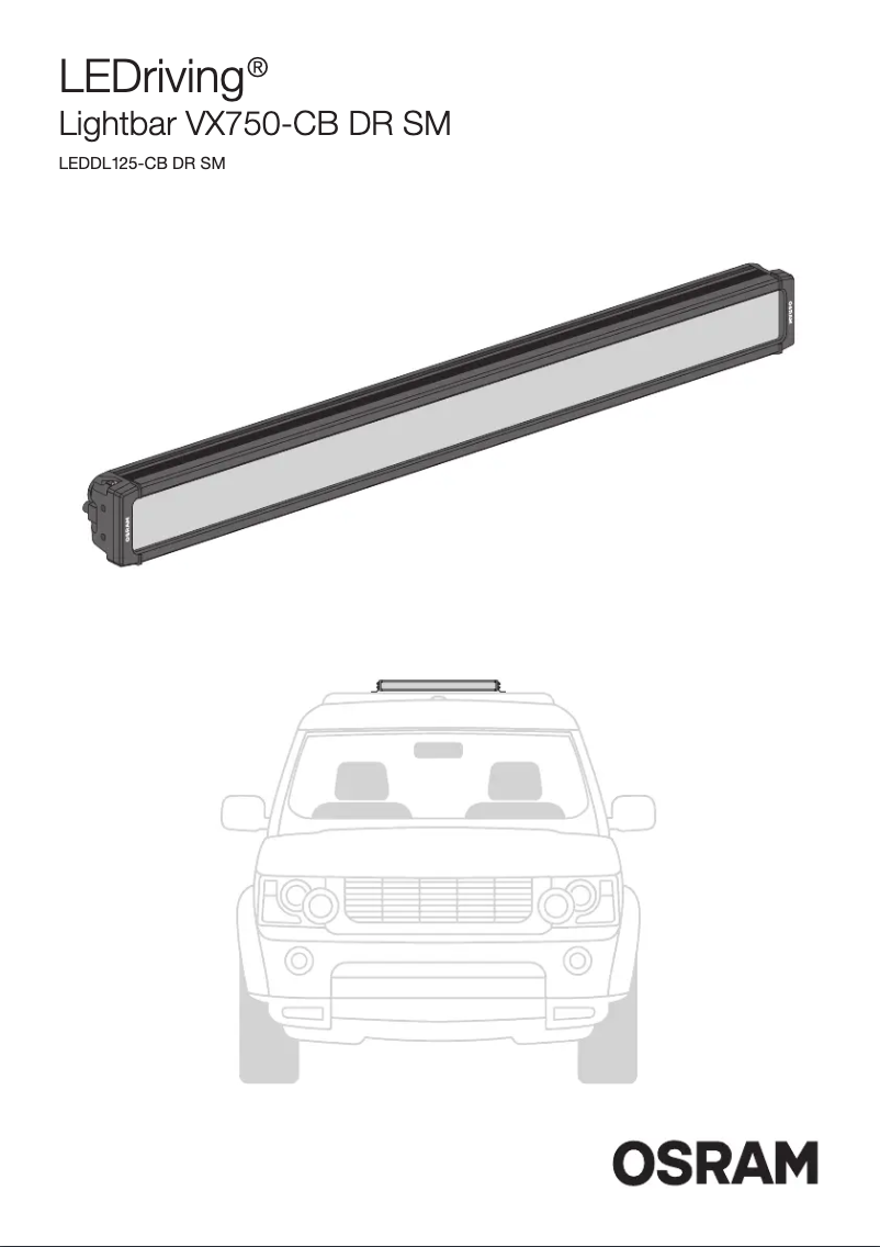 Page n°1 - Instructions / montage Osram VX750-CB