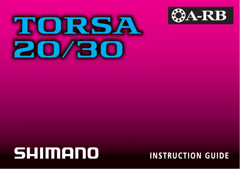 Page n°1 - Manuel utilisateur Shimano Torsa 30