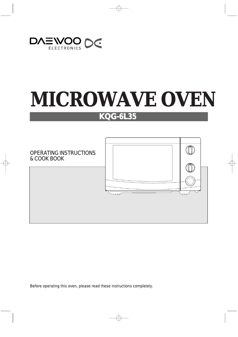 Page 1 de la notice Manuel utilisateur Daewoo KQG-6L35