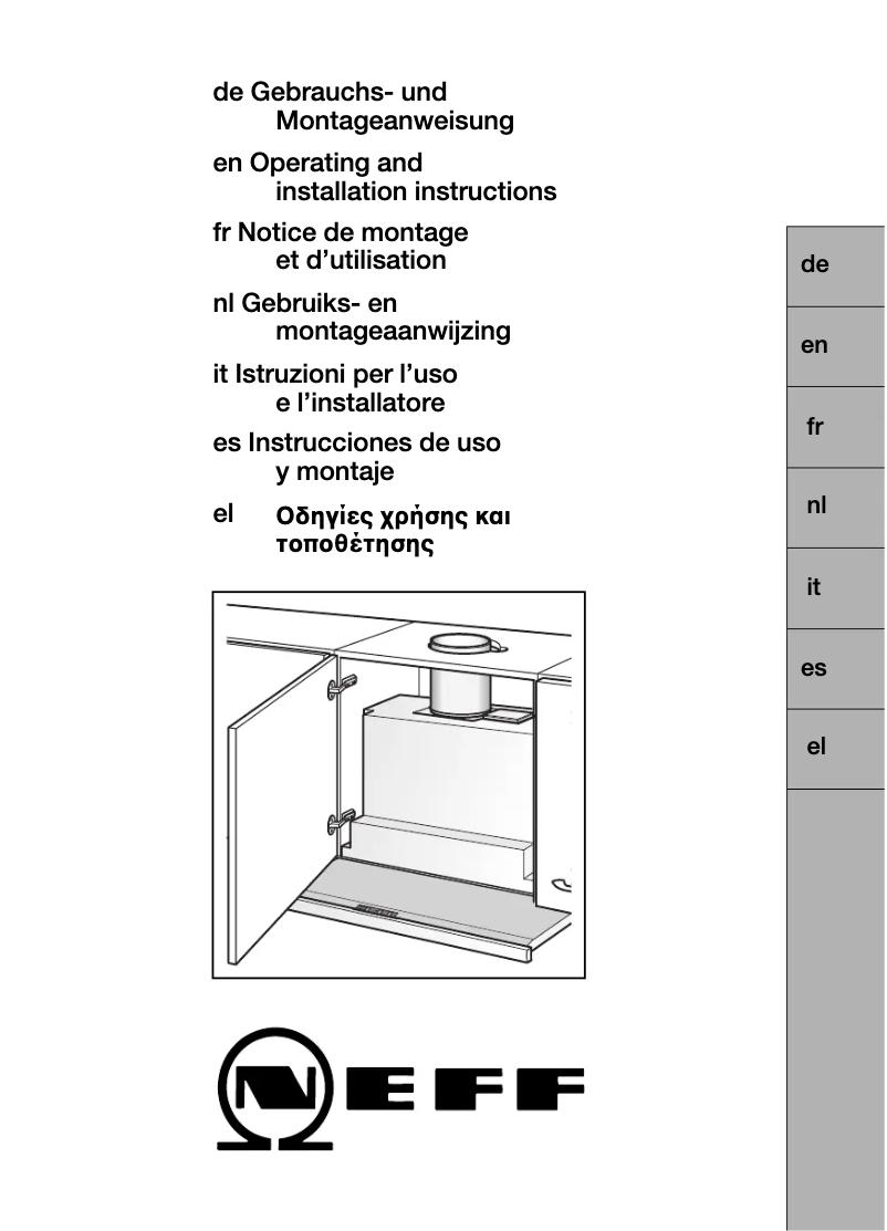 Página 1 del manual Manual de usuario Neff DA 77 B D 4972 X0 90 CM